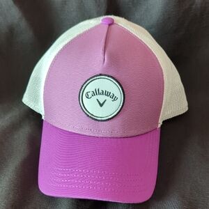 Callaway Women's Purple and White Trucker Golf Hat New